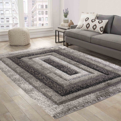 Kiawah Geometric Shag Area Rug