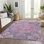 Tapis mauve intérieur / extérieur lavable à la machine Claudian ACN1236