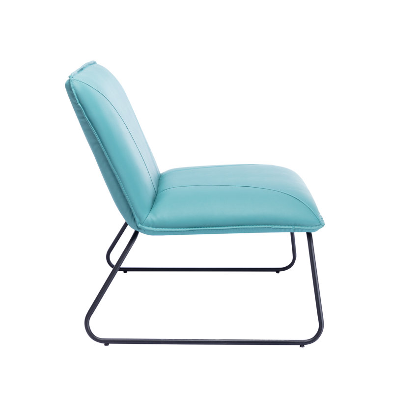 Guthrie Upholstered Slipper Chair, Blue