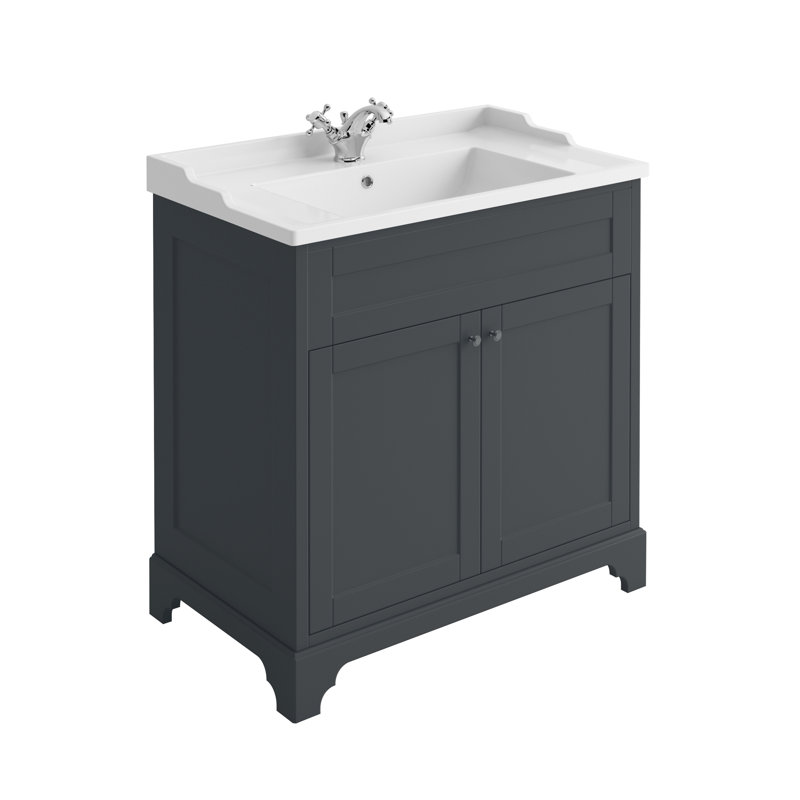 Croft 810mm Single Bathroom Vanity with Basin, Grey