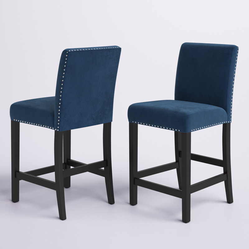 Cadagan 24.5'' Counter Stool, Blue