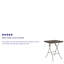 Table pliante en plastique de rotin 1,95 pieds pour table d'extérieur