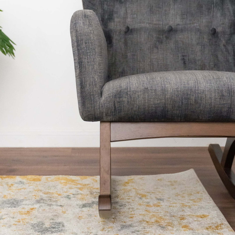 Chaise berçante en bois massif