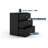 My-Hite Metal with Lateral Filing Cabinet 3 Drawers, Interlock System, Tipover Restraint Device-51004281