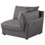 Canapé modulaire noir 5 pièces