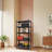 Five-tier Black Metal Storage Rack