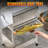 32000 BTU 4-Burner Propane Grill, Stainless Steel BBQ with Pulse Ignition & Locking Casters