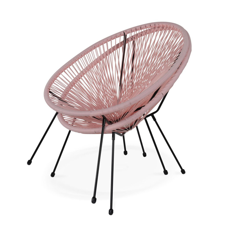 Ember Folding Deck Chair, Pink