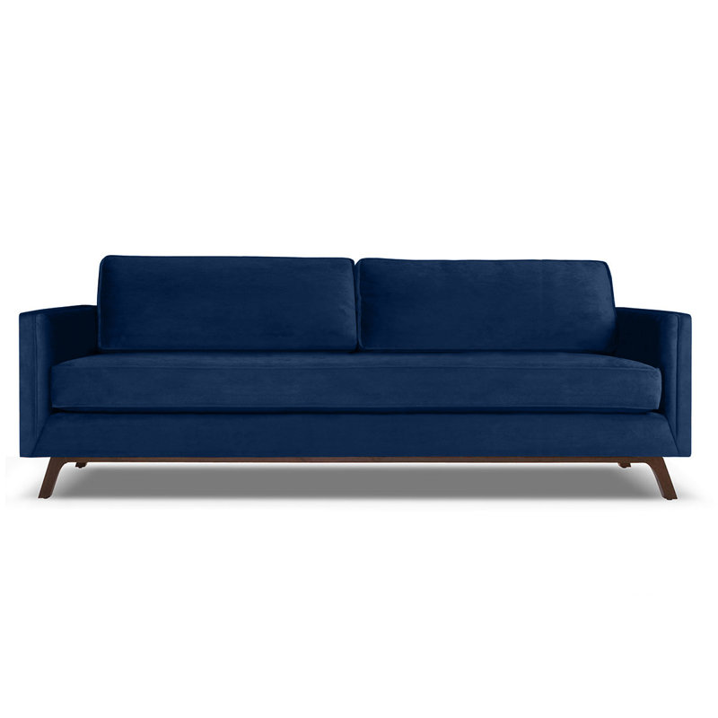 Canapé Zeno, Bleu, H 33 po x l 72 po x P 37 po