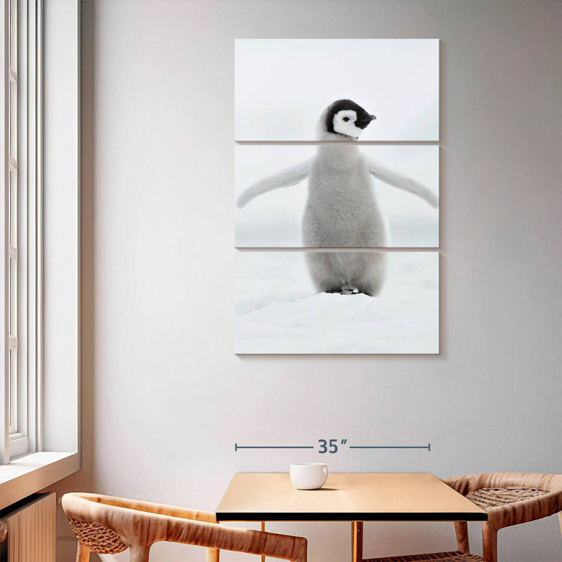 Brampt Lone Emperor Penguin, 65" H x 42" W