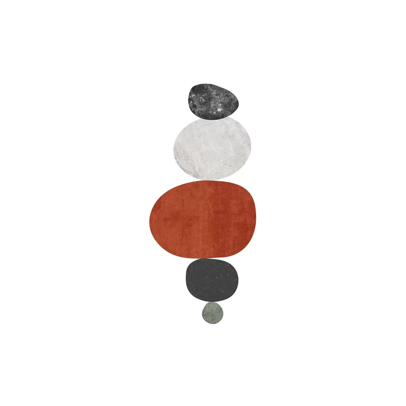 Pebbles IV by Nouveau Prints - Painting on Canvas, 45.72cm H x 30.48cm W x 1.91cm D, Wrapped Canvas