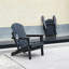 Chaise Adirondack pliante en PEHD avec porte-gobelet double-97239649