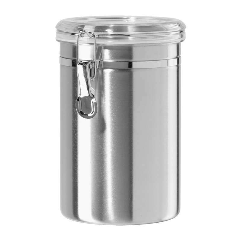 Boîte à pinces en acier inoxydable avec couvercle transparent, Acier inoxydable, H 7,75 po x l 5 po x P 5 po
