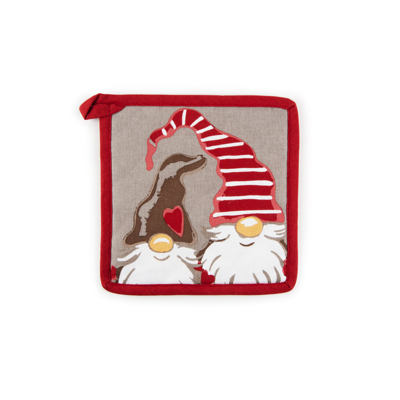 Excelsa Gnomo Christmas Cotton Potholder