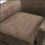 Fauteuil d'appoint pivotant en similicuir avec base en métal à 360 degrés et dossier à roulettes élégant pour plus de confort et de style-1563475260