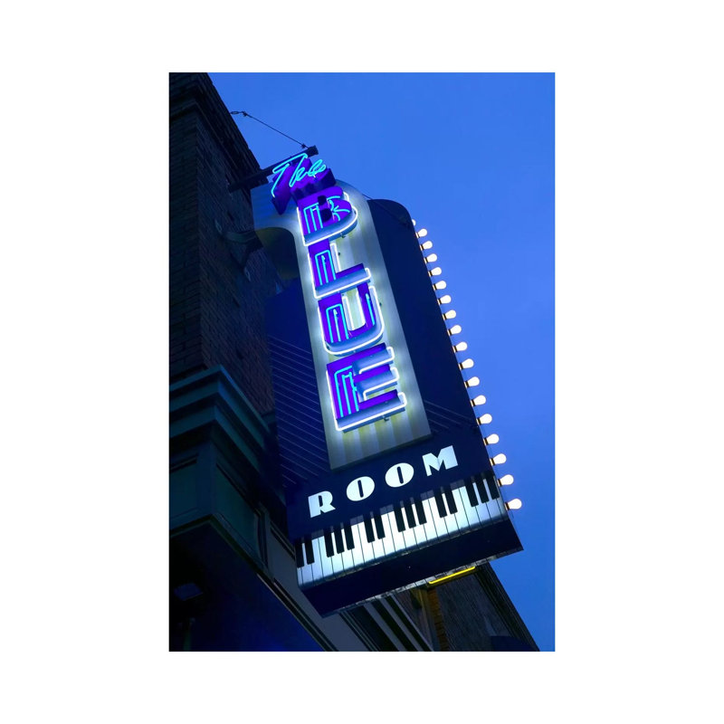 The Blue Room Jazz Club, 18Th and Vine Historic Jazz District 1 Piece Wrapped Canvas Wall Art