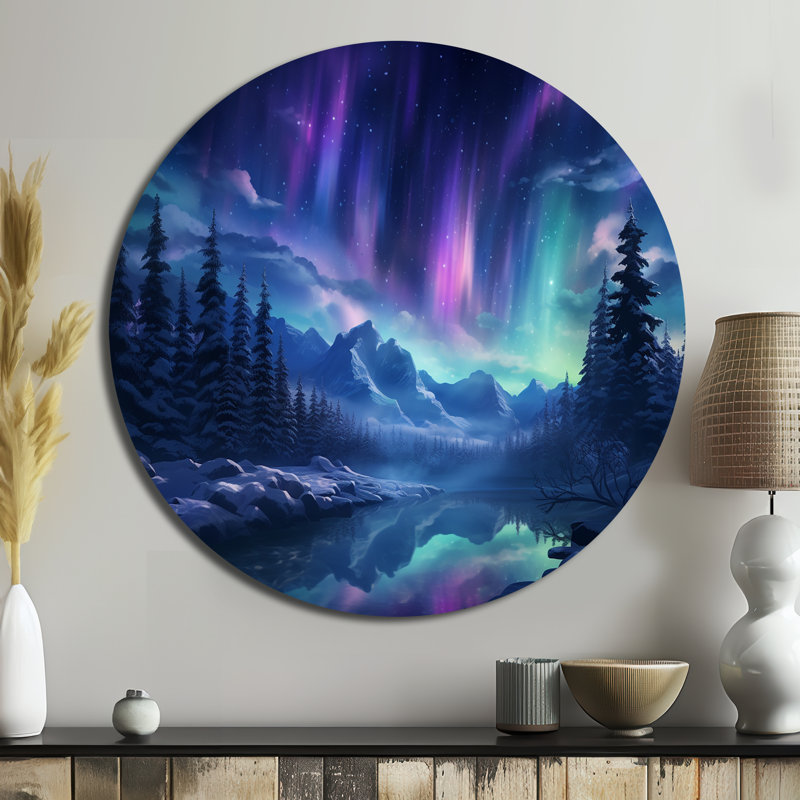 Chalfant - Paysages ronds, art en métal, H 29 po x l 29 po