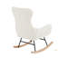 Chaise berçante en velours-1040567289
