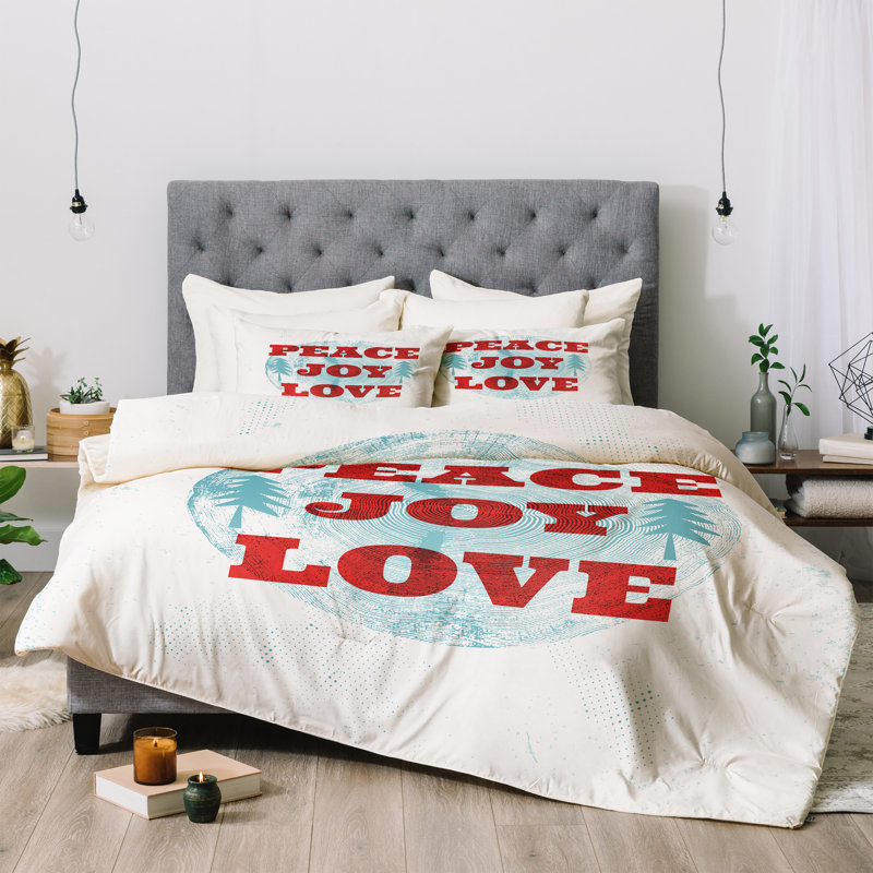 Modern & Contemporary Polyester Comforter, Twin Comforter + 1 Standard Sham