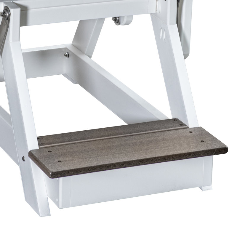 Fauteuil oscillant sur une base, Gris / blanc