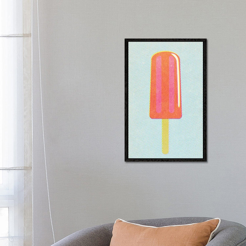 Popsicle by Joseph McDermott - Print on Canvas, Black Framed, 66.04 cm H x 45.72 cm W