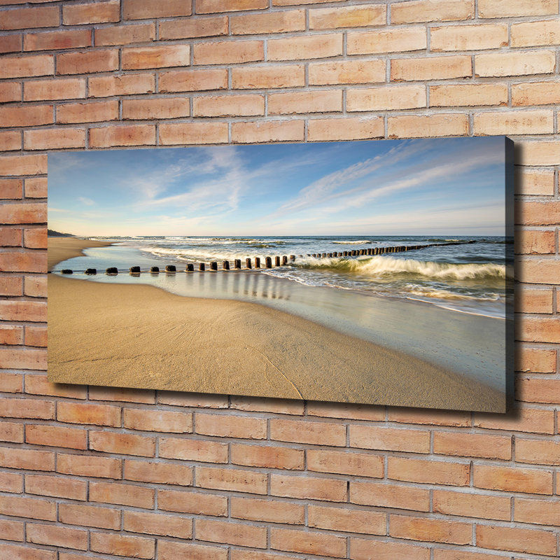 Beach on the Baltic 1 Piece Wrapped Canvas Wall Art