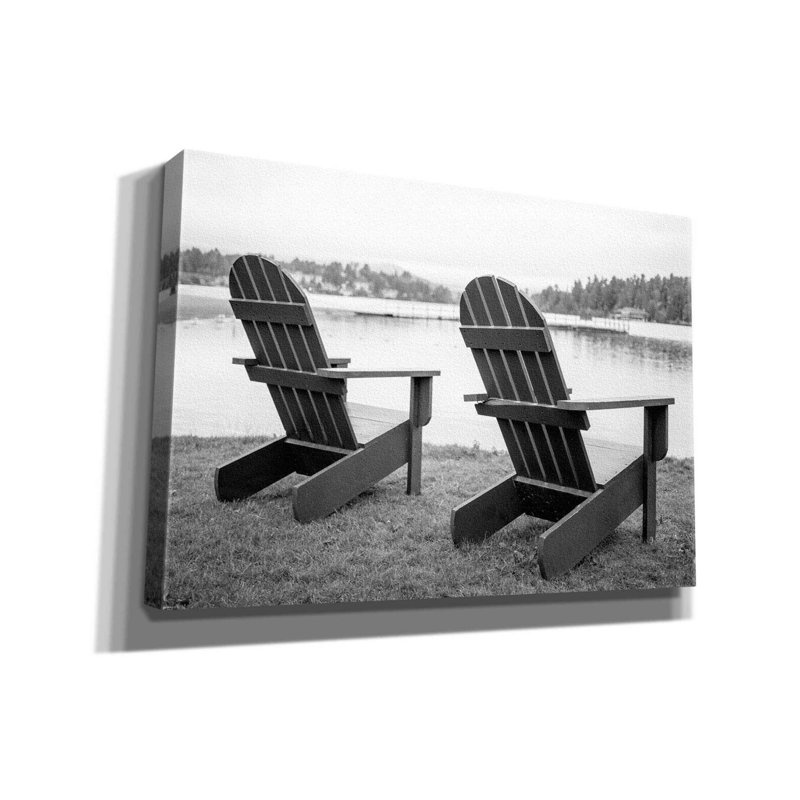 «Relaxing at the Lake» par Edward M. Fielding, estampe numérique sur toile, H 18 po x l 26 po x P 0,75 po
