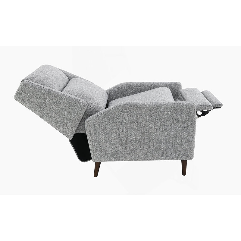 Fauteuil inclinable manuel avec dossier haut pour le salon, Gris