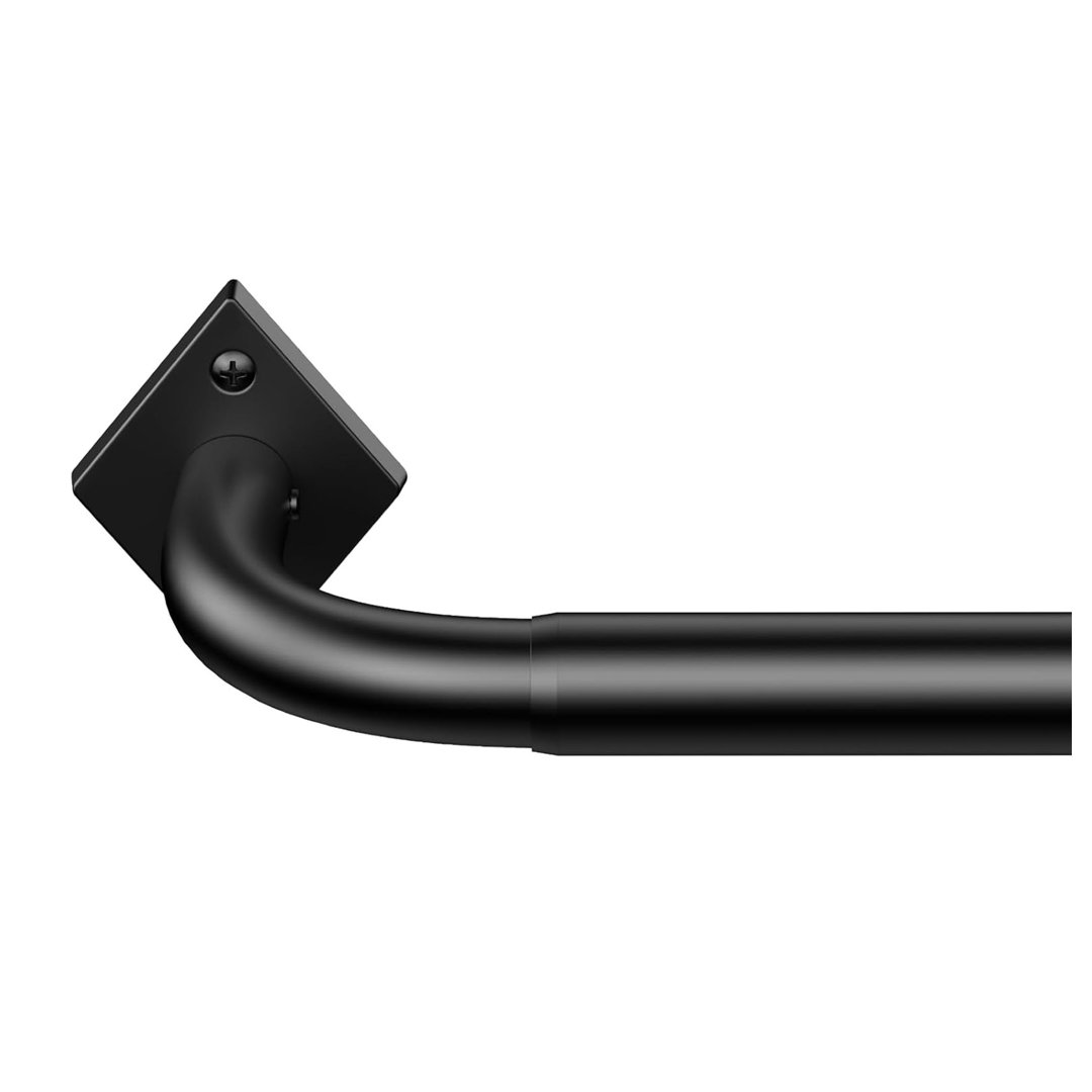 85cm Straight Tension Shower Curtain Pole & Hook Set