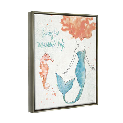 «Living the Mermaid Life Expression» par Anne Tavoletti - peinture sur toile