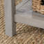 Table basse à plateau relevable, finition brune