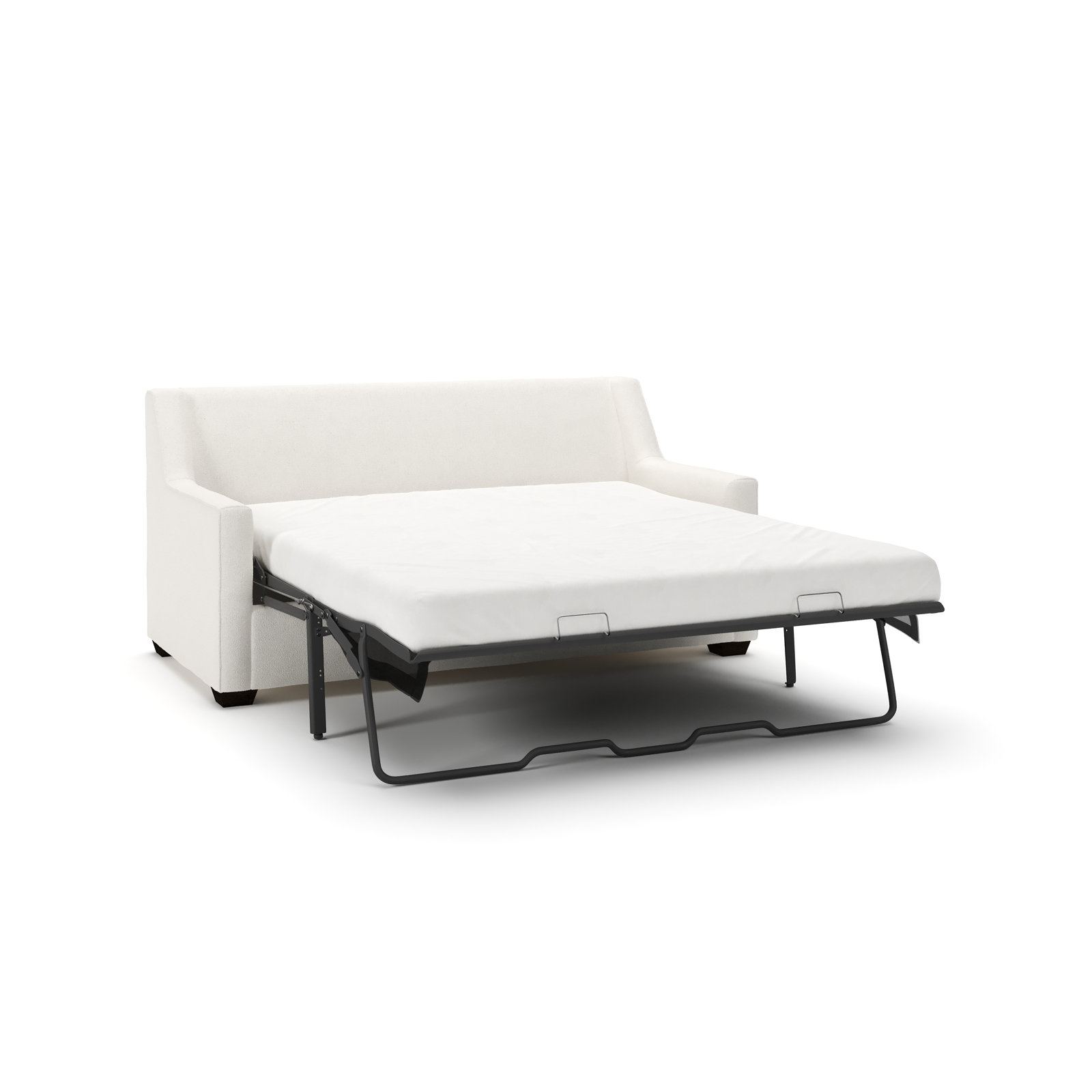 Gemi 72" Linen Sofa Bed, Apollo Alpaca Boucle