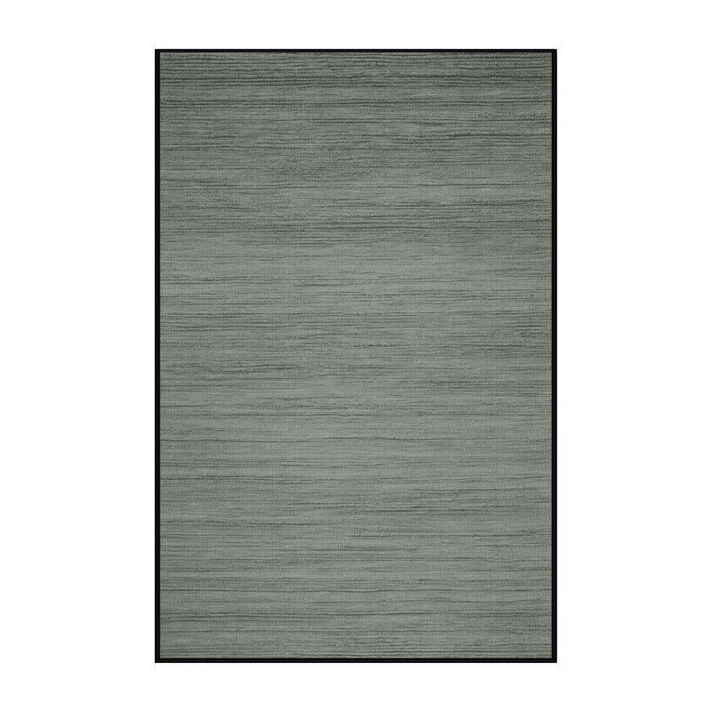 Machine Washable Solid Gray Area Rug, Rectangle 2' x 3'