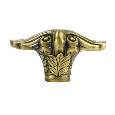 FEDERAL SHELL KNOB IN ANTIQUE NICKEL PLATE