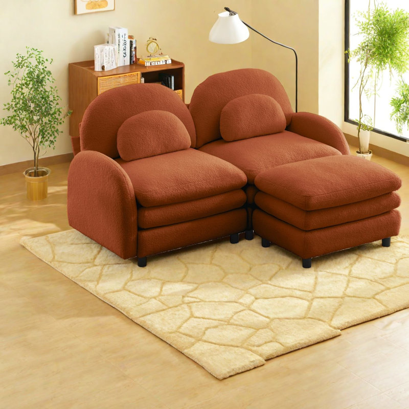 Causeuse modulaire en tissu Cloud-Soft