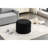 Backless Footstool With Storage And Black Upholstery 54L Capacity-266705978