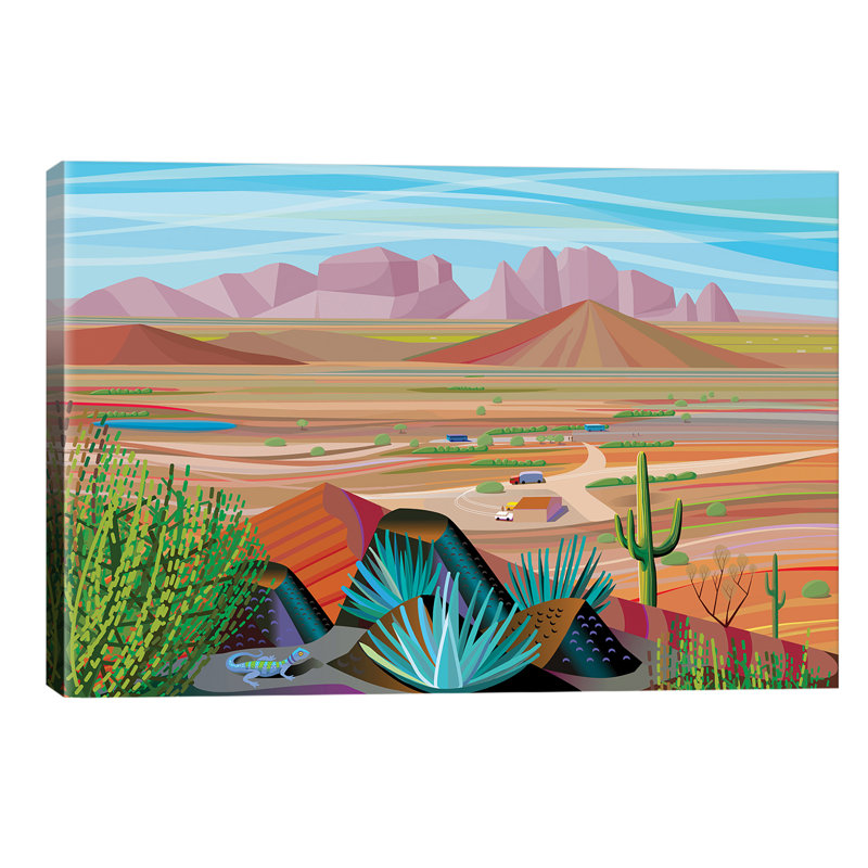 West Of Phoenix by Charles Harker - Wrapped Canvas Painting, 152.5 cm H x 101.5 cm W