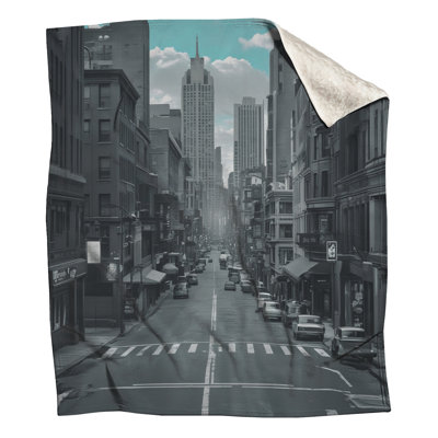 Urban Cityscape Skyline Blankets