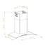 30" 300 CFM Convertible Wall Mount Range Hood-93619267