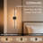 Set of 2 Black Linear Wall Sconces - 28.35 Inch Modern Cordless LED Wall Lights with Remote, Dimmable, Rechargeable Battery for Bedroom, Living Room (Matte Black, Round)-983883178