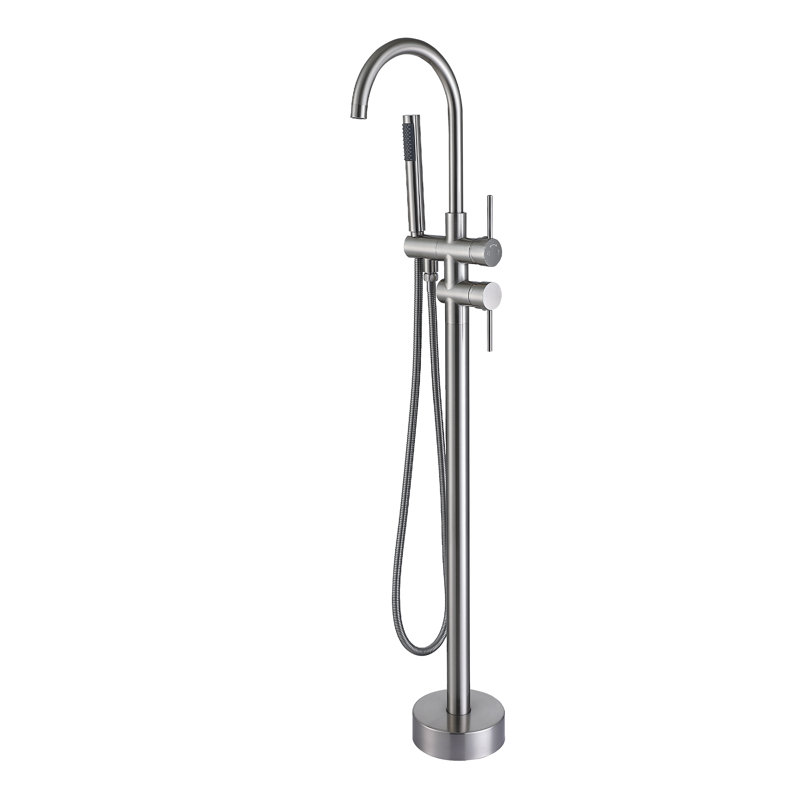 Robinet de baignoire à main double Residentail, Nickel brossé