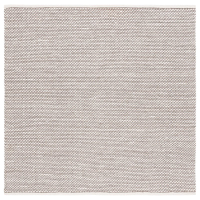 Vermont Flat Weave Wool/Cotton Rug in Brown
