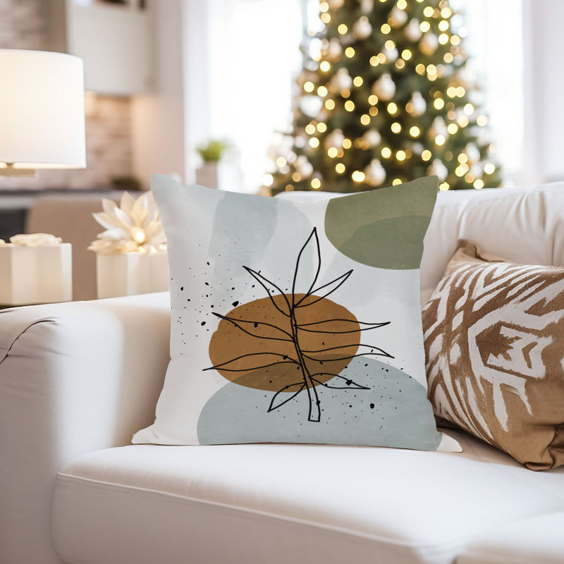 Botanical Leaf Bohemian III Leaves, 16"H x 16" W