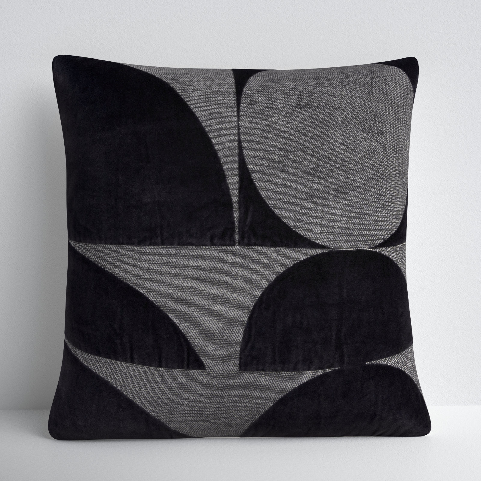 Joshelin 20" x 20" Embroidered Throw Pillow, Dark Gray