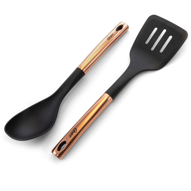 Elegant Black and Bronze 10-Piece Aluminum Nonstick Cookware Set