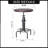 Anguel Pine Round Solid Wood Top Metal Base Dining Table-839709720