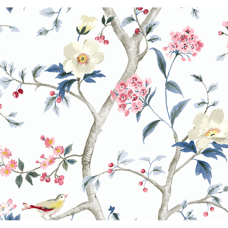 Southport Floral Trail, Rose / bleu / ivoire