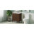 30" Bathroom Vanity With Ceramic Sink, Equipped With Vertical Pulls And Full-Extension Drawers, Freestanding Bathroom Vanity With Soft Close Drawer Slides, Fluted Design, Dark Brown-709956424