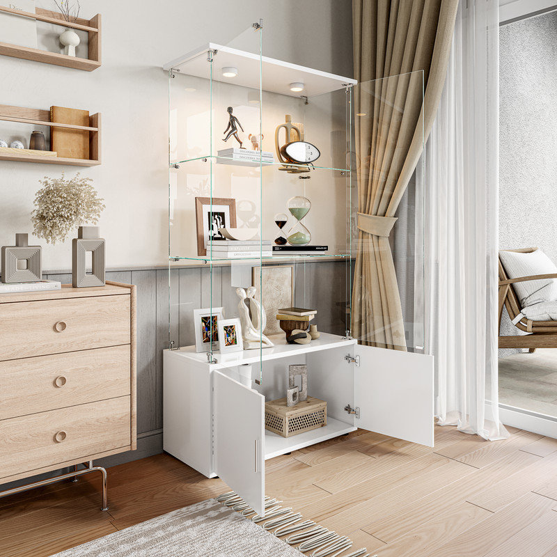 Display Cabinet, White