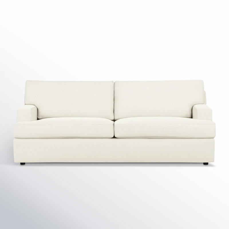 Cleo 84" Upholstered Custom Sofa, Bedford Cloud Performance Corduroy